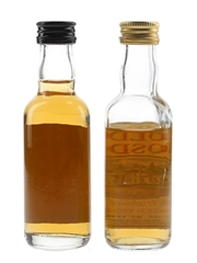 St Michael Highland Malt & Old Rhosdhu Bottled 1980s-1990s 2 x 5cl / 40%