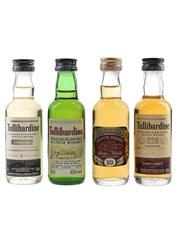 Tullibardine Malt Scotch Whisky Including 10 Year Old, Sovereign & 228 Burgundy Cask 4 x 5cl