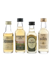 Assorted Single Malt Scotch Whisky Cragganmore, Fettercairn, Glen Grant & Inverarity 4 x 5cl / 40%
