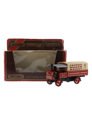 Johnnie Walker Whisky Y-8 1917 Yorkshire Steam Wagon Matchbox - Models Of Yesteryear 10cm x 5cm x 3.5cm