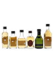 Assorted 12 Year Old Blended Scotch Whisky Bottled 1990s 6 x 5cl
