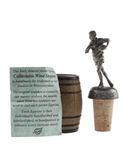 Sterling & Classic Rugby Player Figurine Cork Stopper  12cm Tall