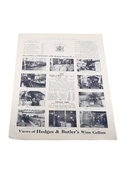 Hedges & Butler Wine  Cellars Advertising Prints