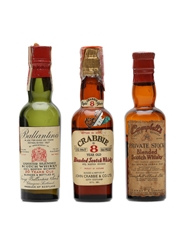 3 x Blended Scotch Whisky US Release Miniature