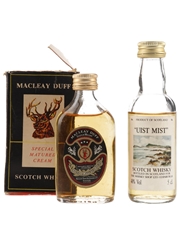 Macleay Duff & Uist Mist Bottled 1970s-1980s 2 x 5cl