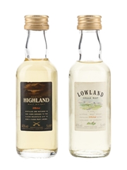 St Michael Highland & Lowland Bottled 1990s 2 x 5cl / 40%
