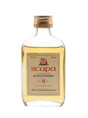 Scapa 8 Year Old Bottled 1980s - Gordon & MacPhail 5cl / 57%