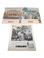 Cinzano Advertising Prints 1939 & 1960s 