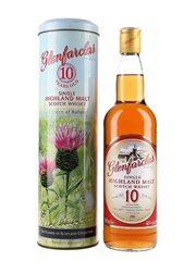 Glenfarclas 10 Year Old A Force Of Nature Bottled 2000s - Flower of Scotland Collection 70cl / 40%