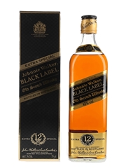 Johnnie Walker  Black Label 12 Year Old Bottled 1980s 75cl / 40%