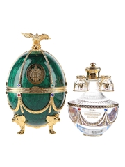 Faberge Art's Applied Craft Imperial Vodka Green Faberge Egg 70cl / 40%