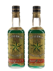 Bardinet Green Star Peppermint Bottled 1960s-1970s 2 x 35cl