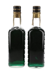 Bardinet Green Star Peppermint Bottled 1960s-1970s 2 x 35cl