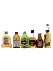 Assorted Blended Scotch Whisky Bell's Extra Special, Crawford's 3 Star, Glenfiddich Pure Malt, Glenfoyle 12 Year Old, Grand Old Parr & Thistle Blend 6 x 5cl