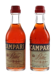 Campari Bitter Bottled 1960s-1970s 2 x 3cl / 24%