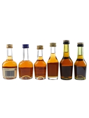 Courvoisier VS, Hennessy VS, Hine Signature & Martell VS 3 Star Bottled 1980s-1990s 6 x 3cl-5cl / 40%