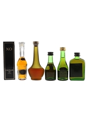 Camus XO, Chateau Paulet, Delamain, Otard 3 Star & Prince Hubert De Polignac Bottled 1970s-1980s 5 x 3cl-4cl / 40%