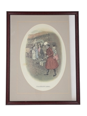 Johnnie Walker Sporting Print - Coaching 1820 Early 20th Century - Tom Browne 48cm x 37cm