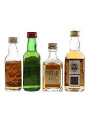 Highland Queen, J&B Rare, Logan De Luxe & Teacher's Bottled 1970s-1980s 4 x 5cl