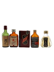 Antiquary, Ballantine's BTH, Riffard's, Rutherford's & Something Special Bottled 1960s-1980s 5 x 4.7cl-5.7cl