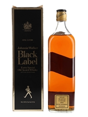 Johnnie Walker Black Label Bottled 1980s - NAAFI Stores 100cl