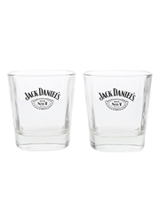 Jack Daniel's Old No.7 Brand Whiskey Tumblers  8.5cm & 9cm Tall