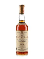 Macallan 1970 18 Year Old Bottled 1988 - Giovinetti 75cl / 43%