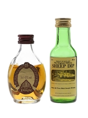 Dimple 15 Year Old & Sheep Dip 8 Year Old Bottled 1980s 2 x 5cl / 40%