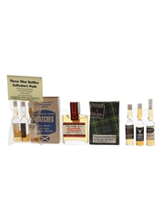 Auchentoshan Pure Malt, Dalmore, Glengoyne 10 Year Old, Three Wee Bottles & The Choice Blend Matches The World's Smallest Bottles Of Scotch Whisky 7 x 1cl / 40%
