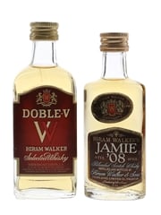 Double V & Jamie 08 Bottled 1980s 2 x 4.7cl / 43%