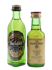 Glenlivet 12 Year Old & Glenfiddich Pure Malt