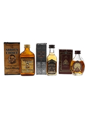 Abbot's Choice, Chivas Regal 12 Year Old & Dimple 12 Year Old Bottled 1980s 3 x 5cl