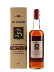 Springbank 12 Year Old 100 Proof Bottled 1990s 70cl / 57%