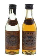 Martell 3 Star VOP Bottled 1950s-1960s 2 x 5cl / 40%