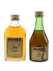 Hine 3 Star Bottled 1970s 2 x 5cl / 40%