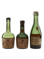 Courvoisier VSOP, Napoleon & Remy Martin VSOP Bottled 1950s-1970s 3 x 3cl-5cl / 40%