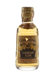 Gordon's Lemon Gin Spring Cap Bottled 1950s 5cl / 34%