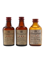 Crawford's 3 Star Bottled 1960s-1970s 3 x 5cl / 40%