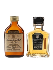 Canadian Club Imported & Classic 12 Year Old Bottled 1980s 2 x 5cl / 40%