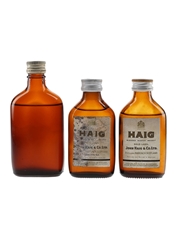 Haig's Gold Label Bottled 1960s-1970s 3 x 5cl-5.6cl / 40%