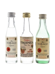 Tobago Superior & Tropica Calypso Bottled 1980s 3 x 4cl