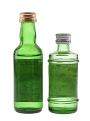 Greencock Dry Gin & Pitman Finest Dry Gin Bottled 1970s-1980s 2 x 4.5cl-5cl / 40%