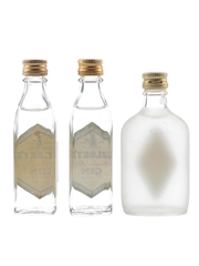 Gilbey's London Dry Gin Bottled 1960s-1970s 3 x 5cl / 40%