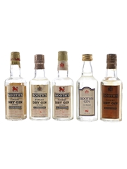Booth's Dry Gin Bottled 1950s-1970s 5 x 5cl / 40%