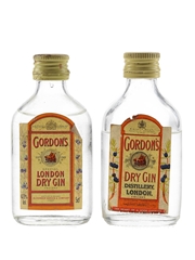 Gordon's Dry Gin Bottled 1980s 2 x 5cl