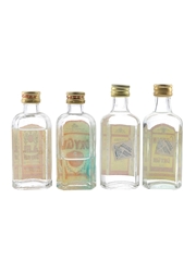 Morey Dry Gin, Gunson Dry Gin & Ginebra La Garza Bottled 1970s-1980s 4 x 5cl