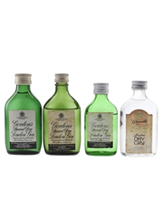 Gordon's & Greenalls Bottled 1970s-1980 4 x 5cl / 40%