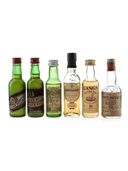 Assorted Blended Scotch Whisky Black Bottle, Inver House, Knockando 1978, Langs Supreme & Whyte & Mackay Special 6 x 4.7cl-5cl / 40%
