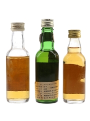 Buchanan Blend, Harrods De Luxe & Long John Bottled 1970s 3 x 4.7cl-5cl / 40%