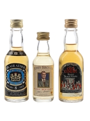 Blair Athol 8 Year Old, John Brown & Old Court Bottled 1970s-1980s 3 x 3-5cl / 40%